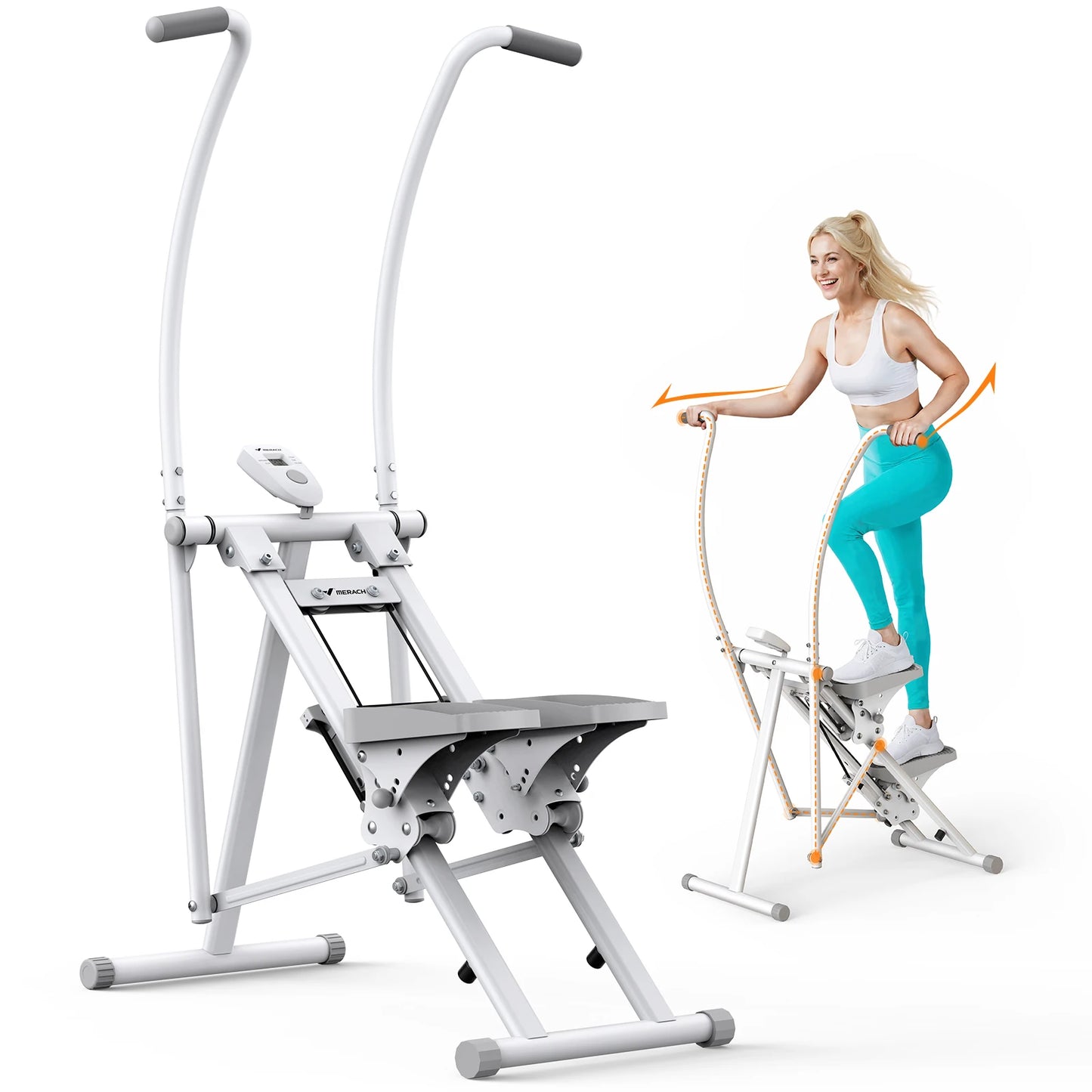 MERACH Stair Stepper For Home Gym Full-Body Workout Folding Climber