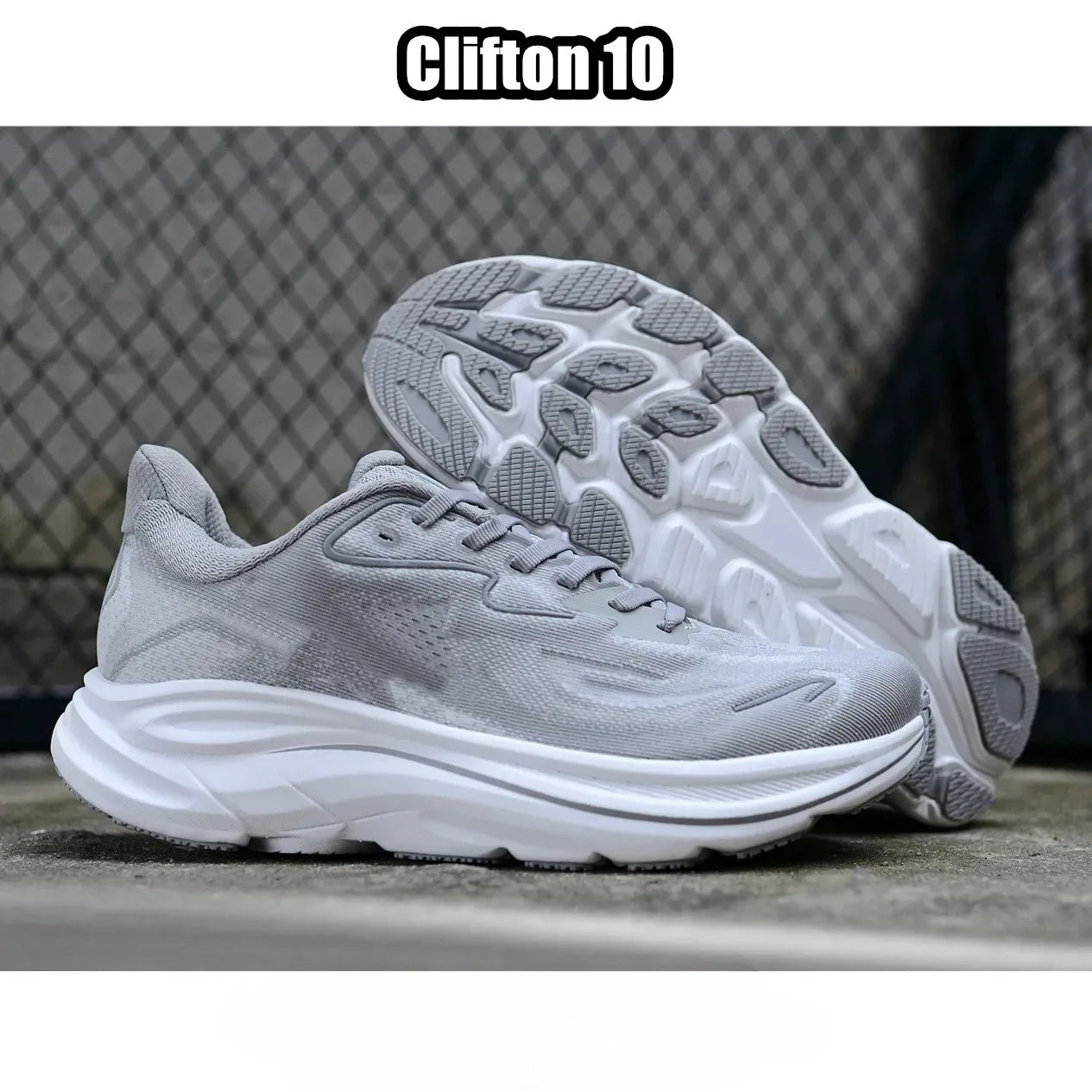 Designer shoes Clifton 10 Bondi 9 Running shoes Mens Womens jogging sneakers White Black Pink Blue Grey Navy Green Outdoor Soft