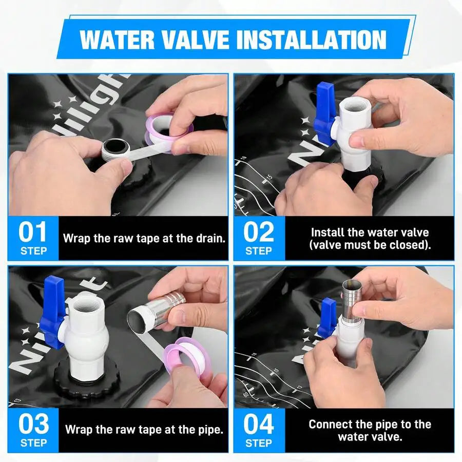 Nilight Foldable Potable Water Storage Bladder Tank for RV Camping