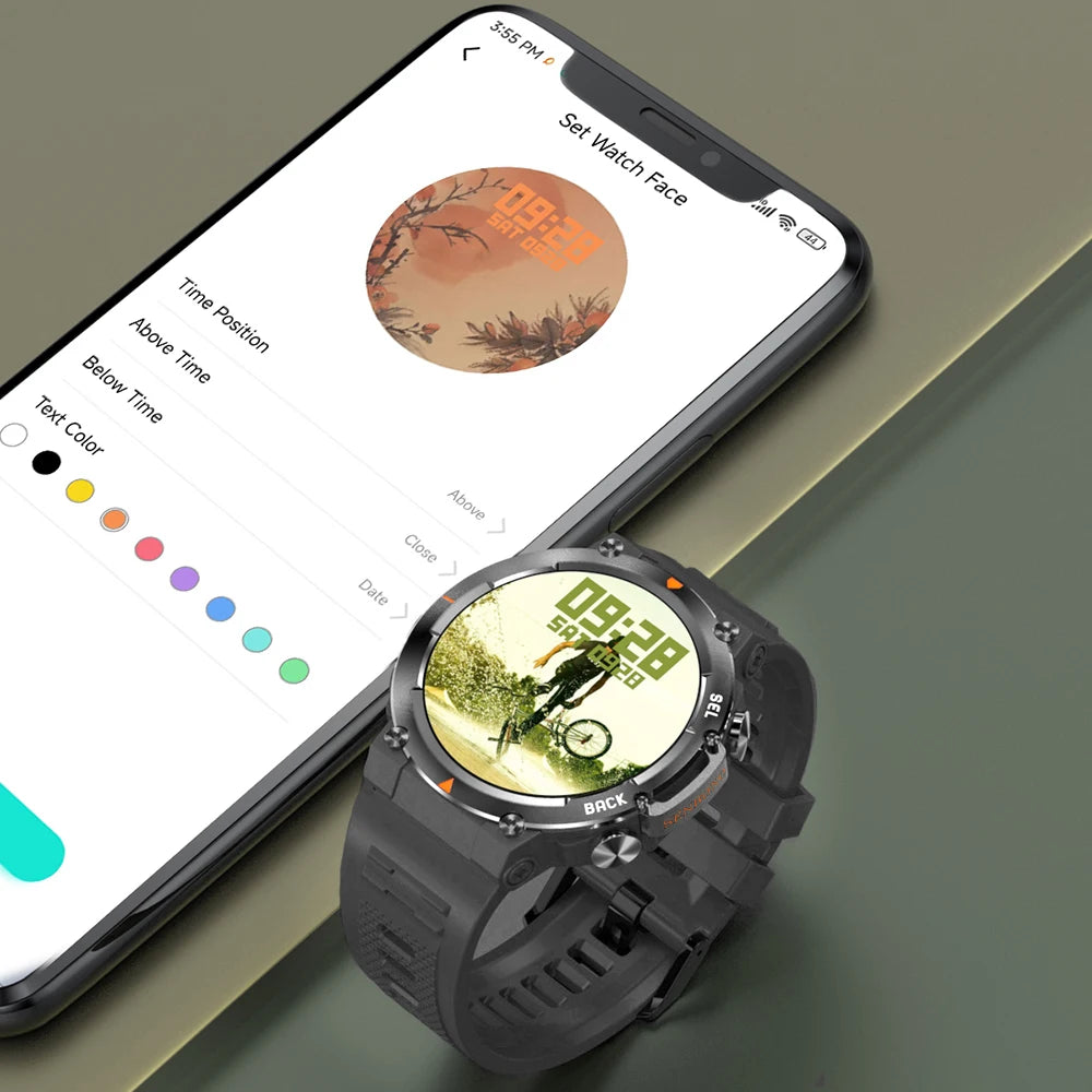 Senbono MAX18 Smartwatch For Men AMOLED AI GPT Bluetooth Call