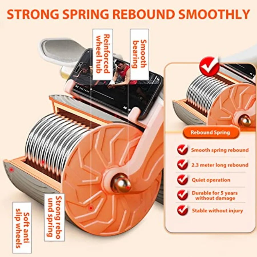 YAO HUI HUANG Elbow Support Automatic Rebound Abdominal Wheel