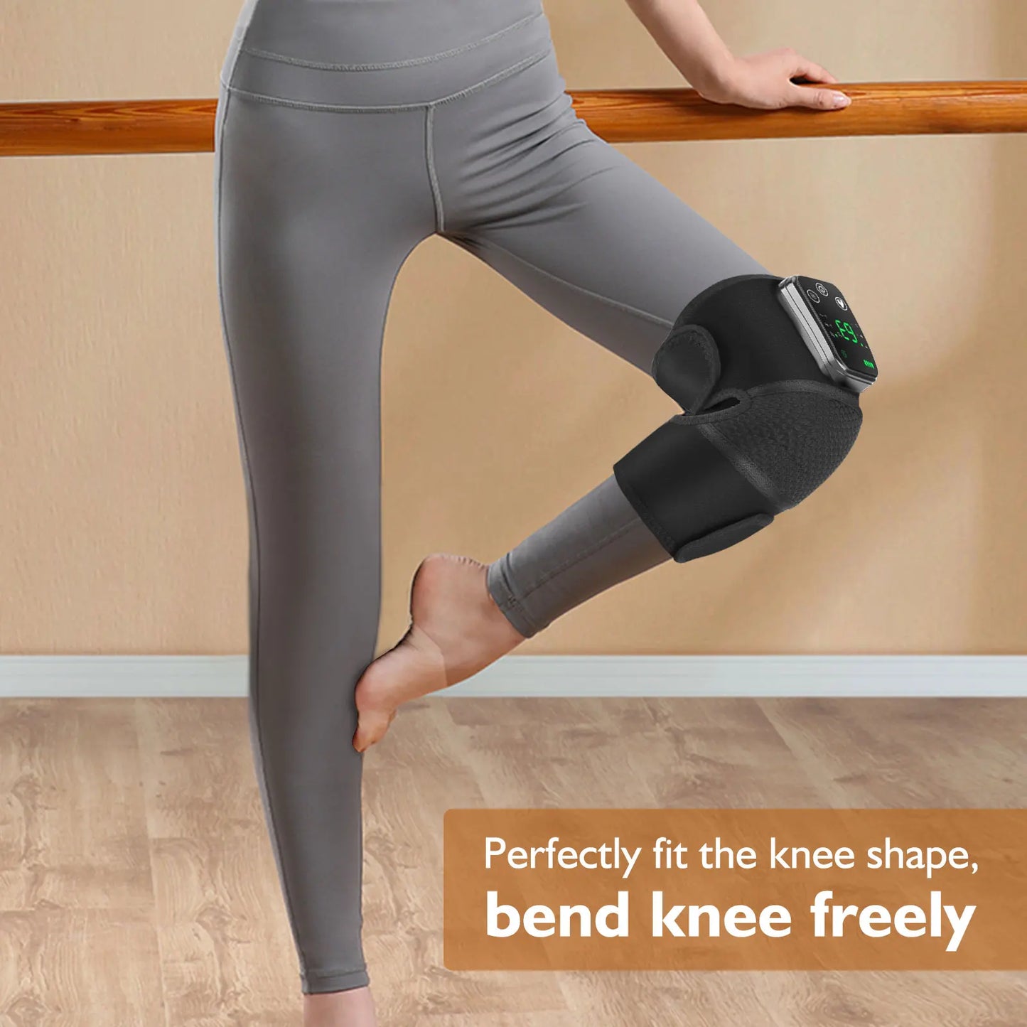 Cordless 3-in-1 Thermal Knee Pad with Vibration Massager Leg & Arm Joint Brace Muscle Relaxation Wrap for Sports And Fitness