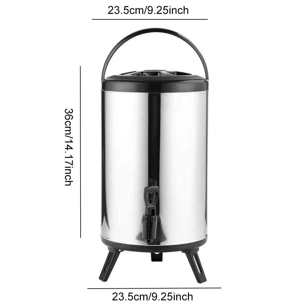 Shunmaii Stainless Steel Insulated Beverage Dispenser With Faucet