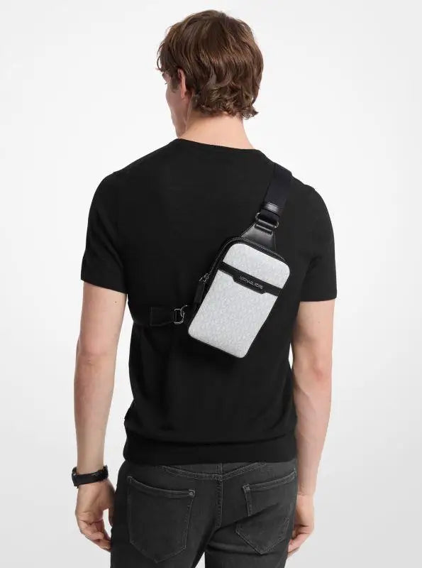 Michael Kors Cooper Medium Signature Logo Sling Pack