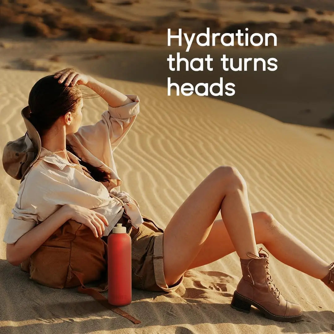 24oz Sports Water Bottle - Soft-Touch Squeeze Body, One-Hand Spout, Lightweight & Leak-Proof - BPA-Free Hydration Bottle for Gym