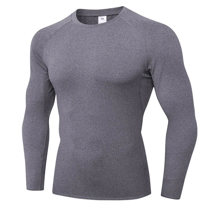 Breathable Polyester Long Sleeve Compression Shirt For Workout