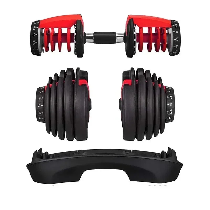 Adjustable Dumbbell 24 40 Kg Fitness Equipment For Home Gym