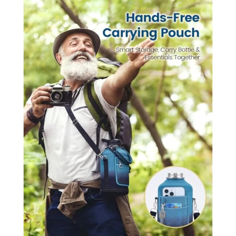 Vacuum Insulated Stainless Steel Water Bottle For Travel And Sports