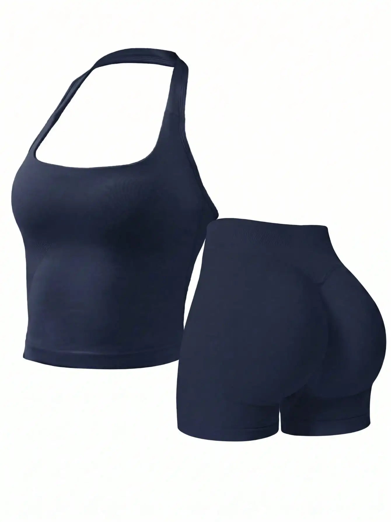 Women's Outdoor Sports Set: Tank Top + Shorts, Versatile For Daily Wear, Slim Fit, Lifting Design, Lightweight & Breathable