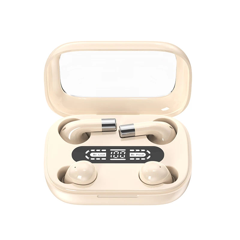 2in1 Wireless Headphones Bluetooth Earphones, Mini Sleeping Earbuds, Dual Sound Bass HIFI 4D Effects Headset, Intelligent Noise Reduction Wireless Earphone, Office, Leisure, Sports, Sleep, Essential Partners, Ultra Long Batte