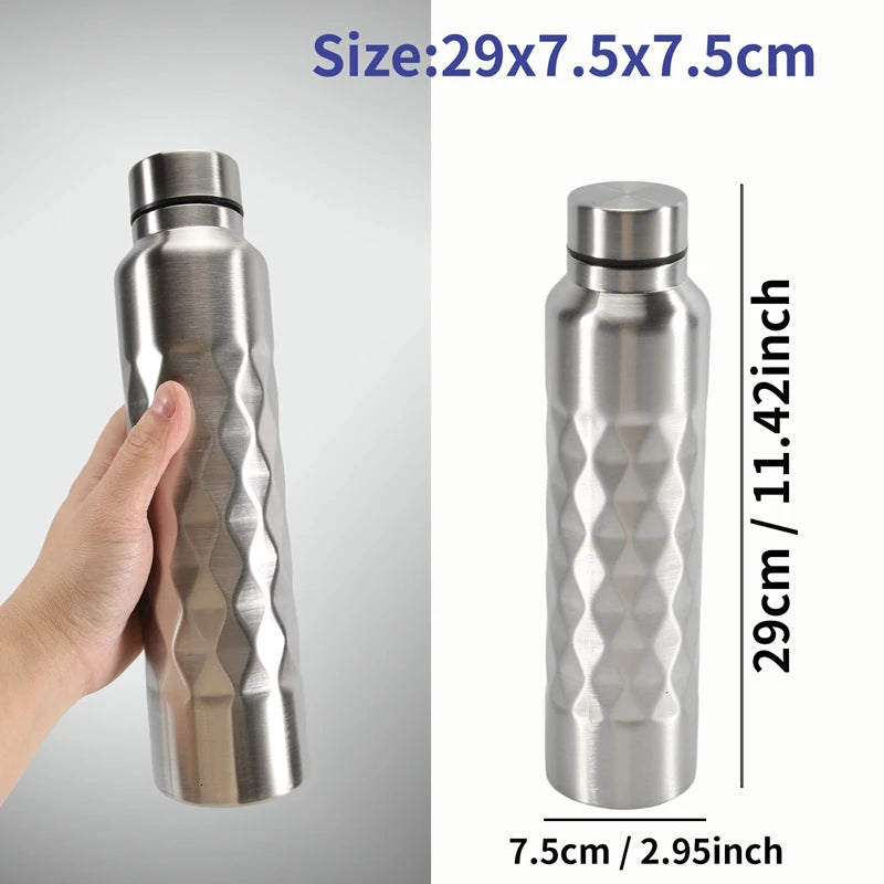 Stainless Steel Water Bottle Single Wall for Gym and Sports