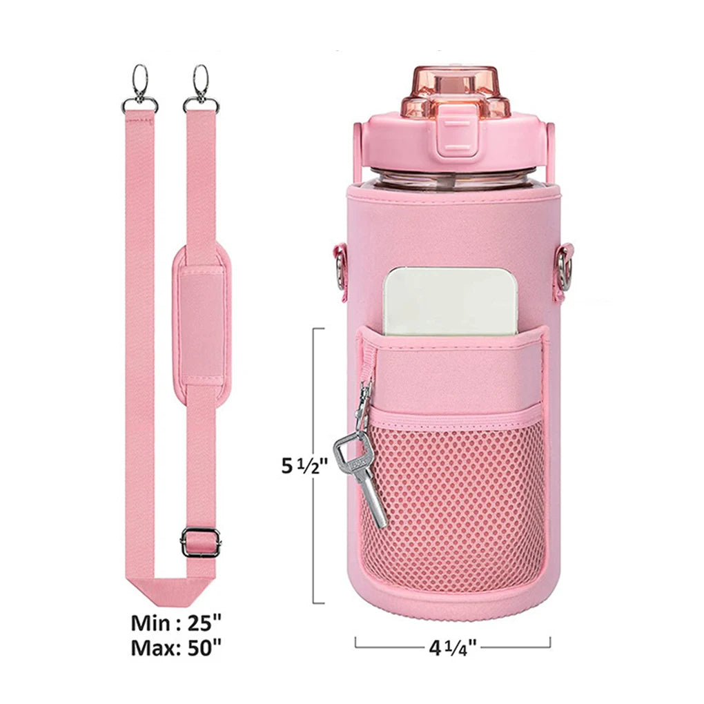 Universal Insulated Flask Sleeve With Phone Holder