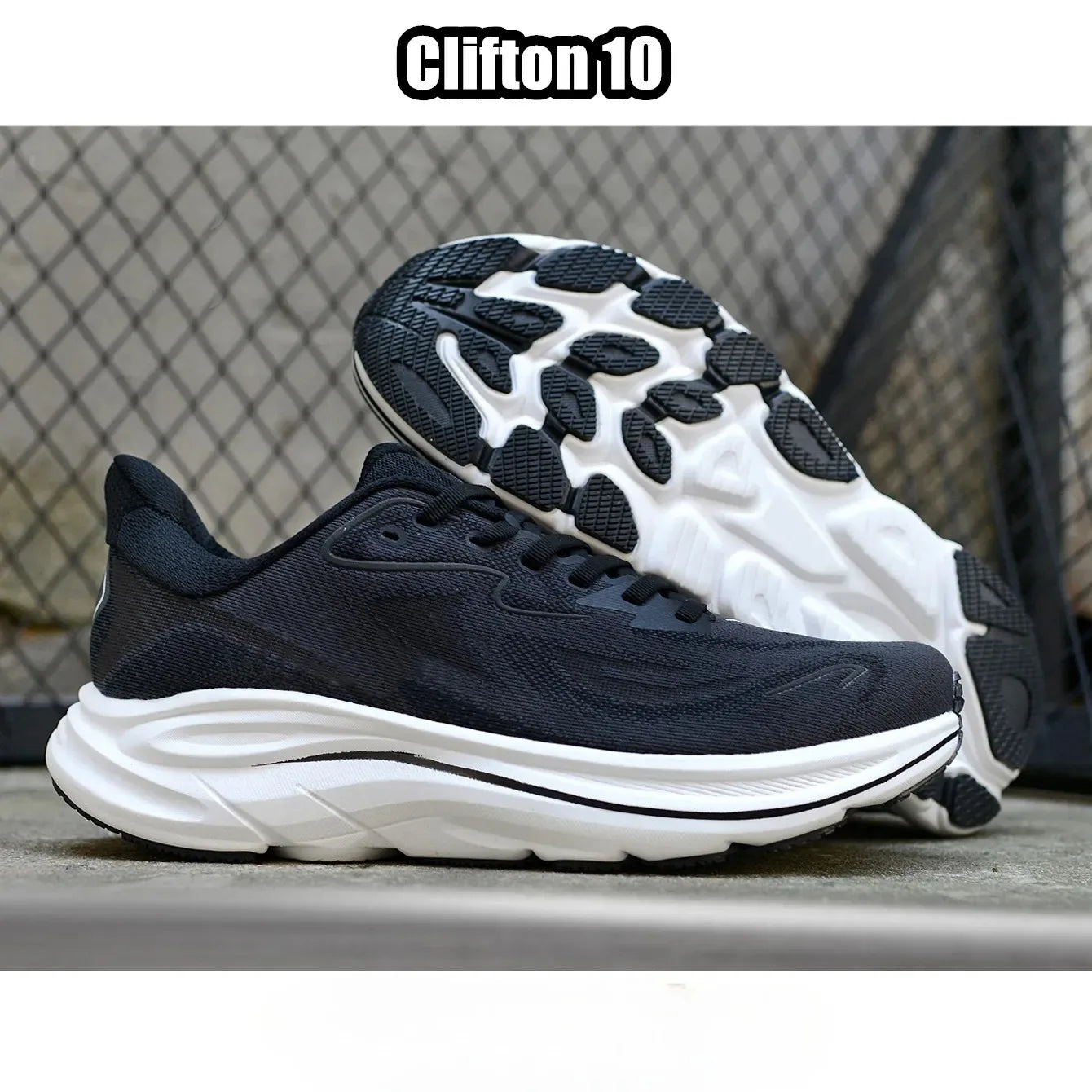 Designer shoes Clifton 10 Bondi 9 Running shoes Mens Womens jogging sneakers White Black Pink Blue Grey Navy Green Outdoor Soft