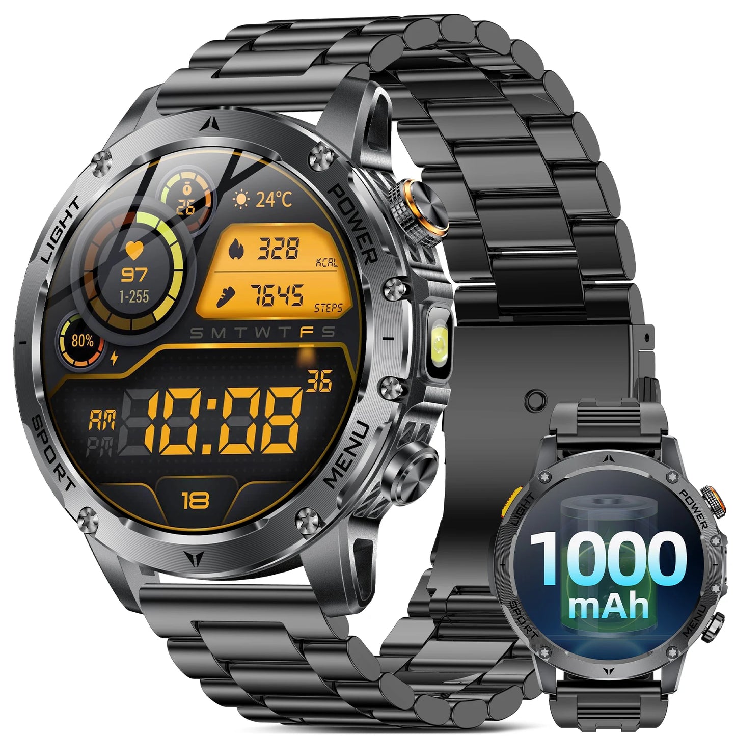 Men's Military Smart Watch With Bluetooth Calling