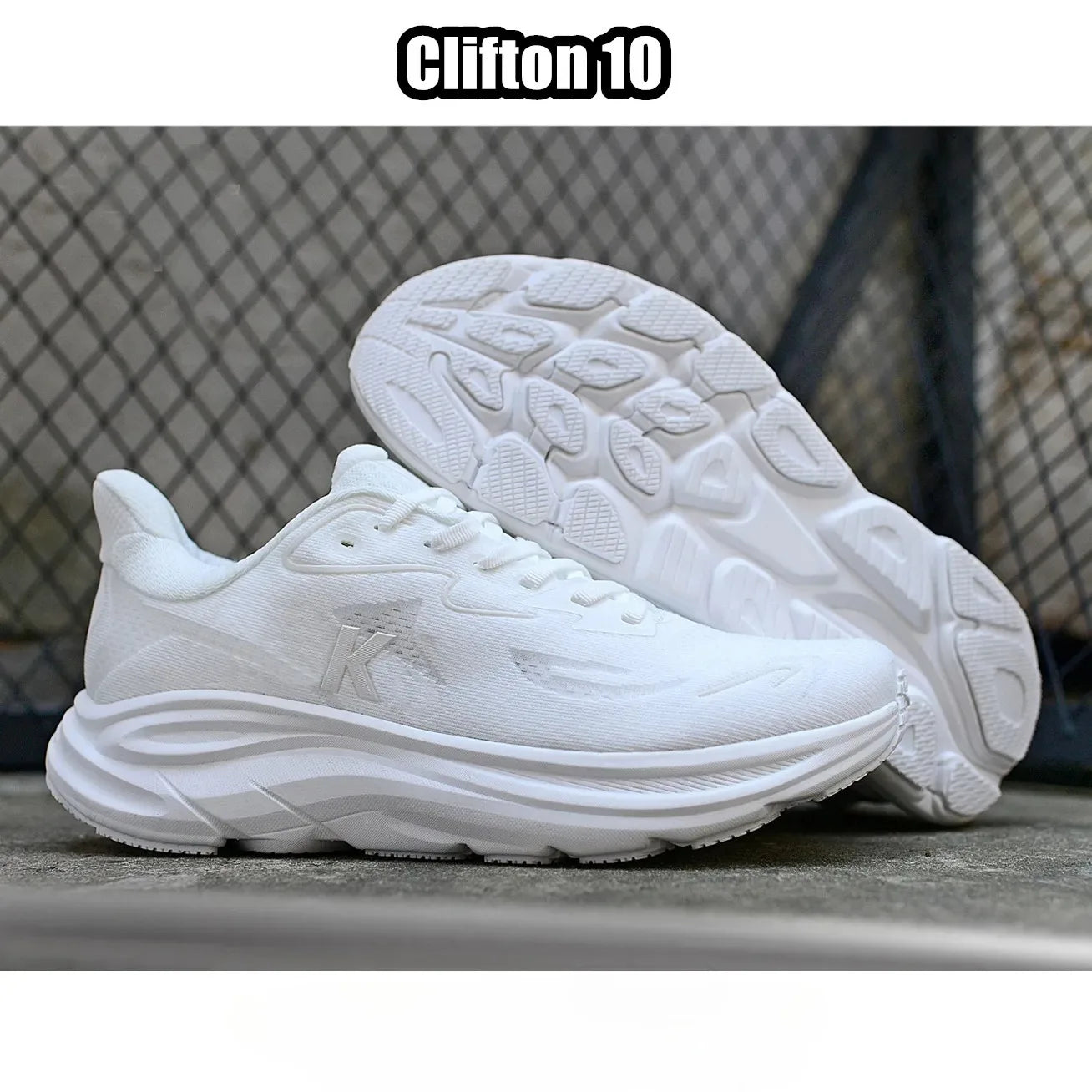 Designer shoes Clifton 10 Bondi 9 Running shoes Mens Womens jogging sneakers White Black Pink Blue Grey Navy Green Outdoor Soft