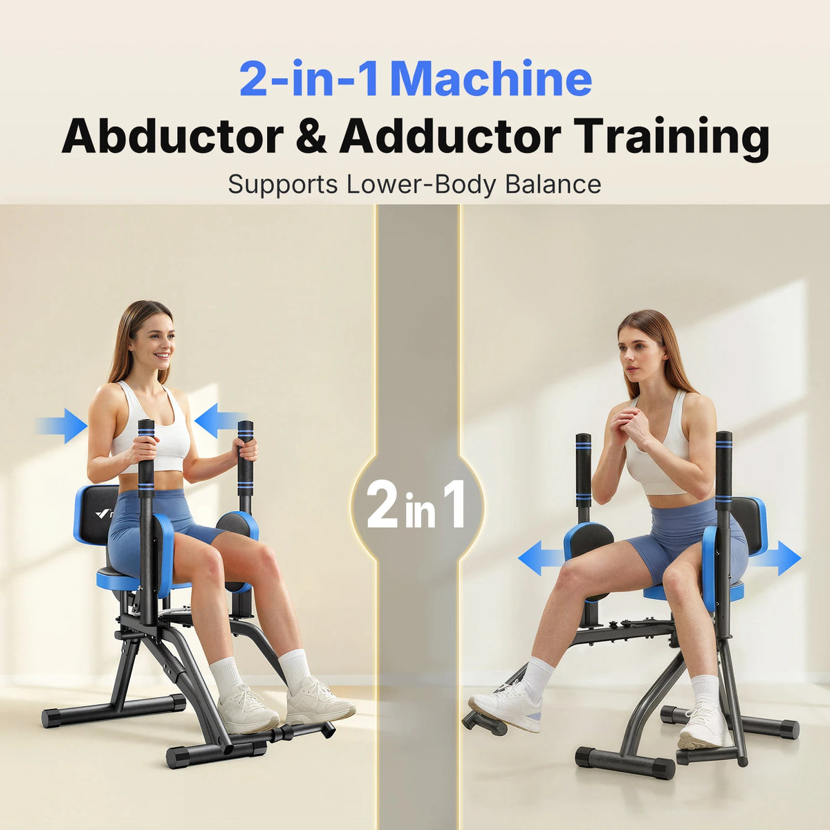 Merach Hip Abductor And Adductor Leg Trainer With Resistance Bands