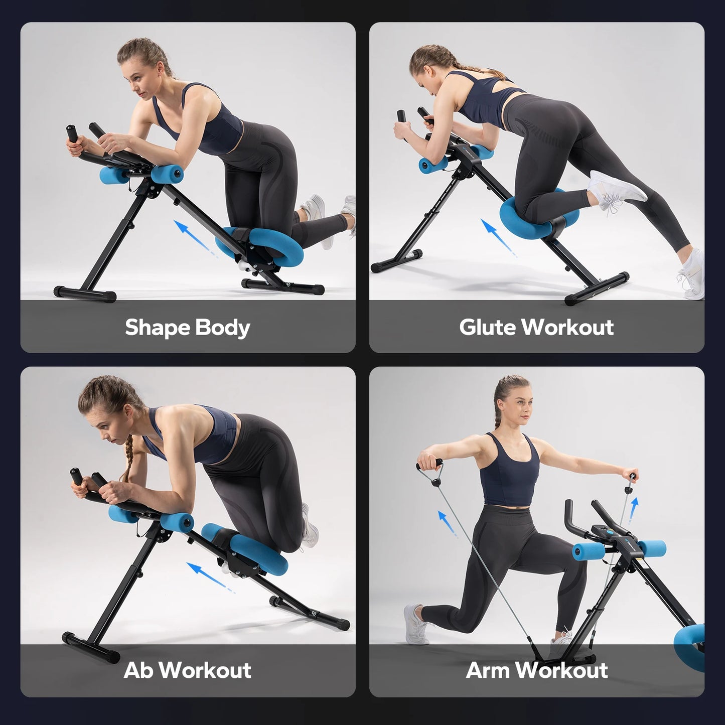 MERACH 2314 Abdominal Machine Adjustable Trainer for Core Workouts