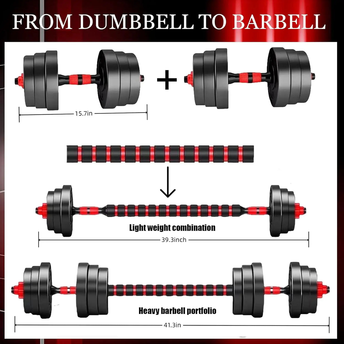 Adjustable Dumbbell Set For Home Gym Fitness Strength Training