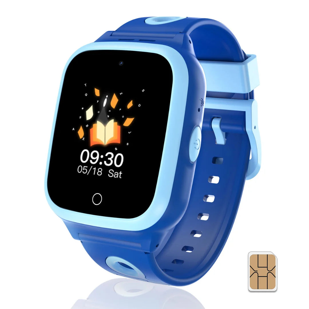 4G Kids Smartwatch With GPS Voice Chat VideoCall SIM Card