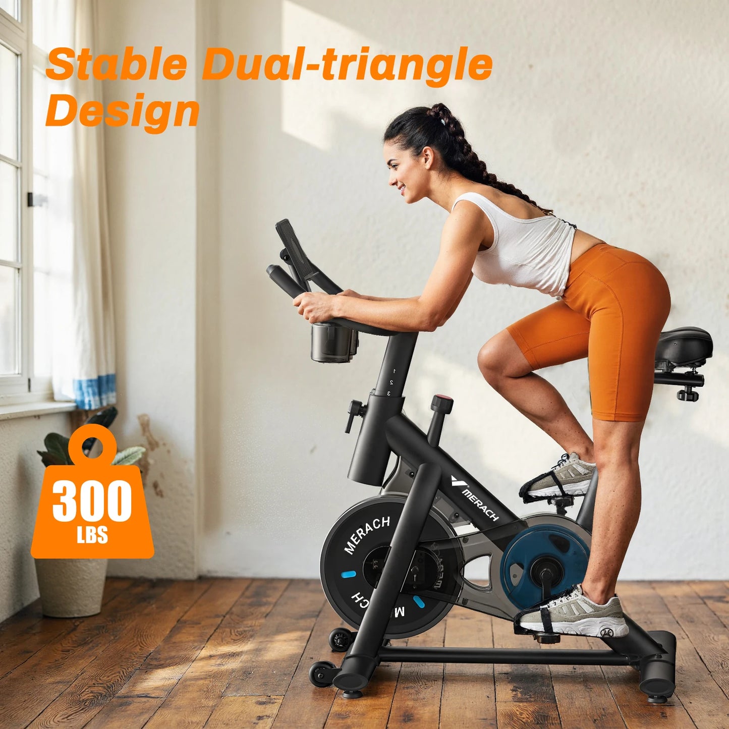 Merach S26B1 Indoor Cycling Bike With Tablet Mount