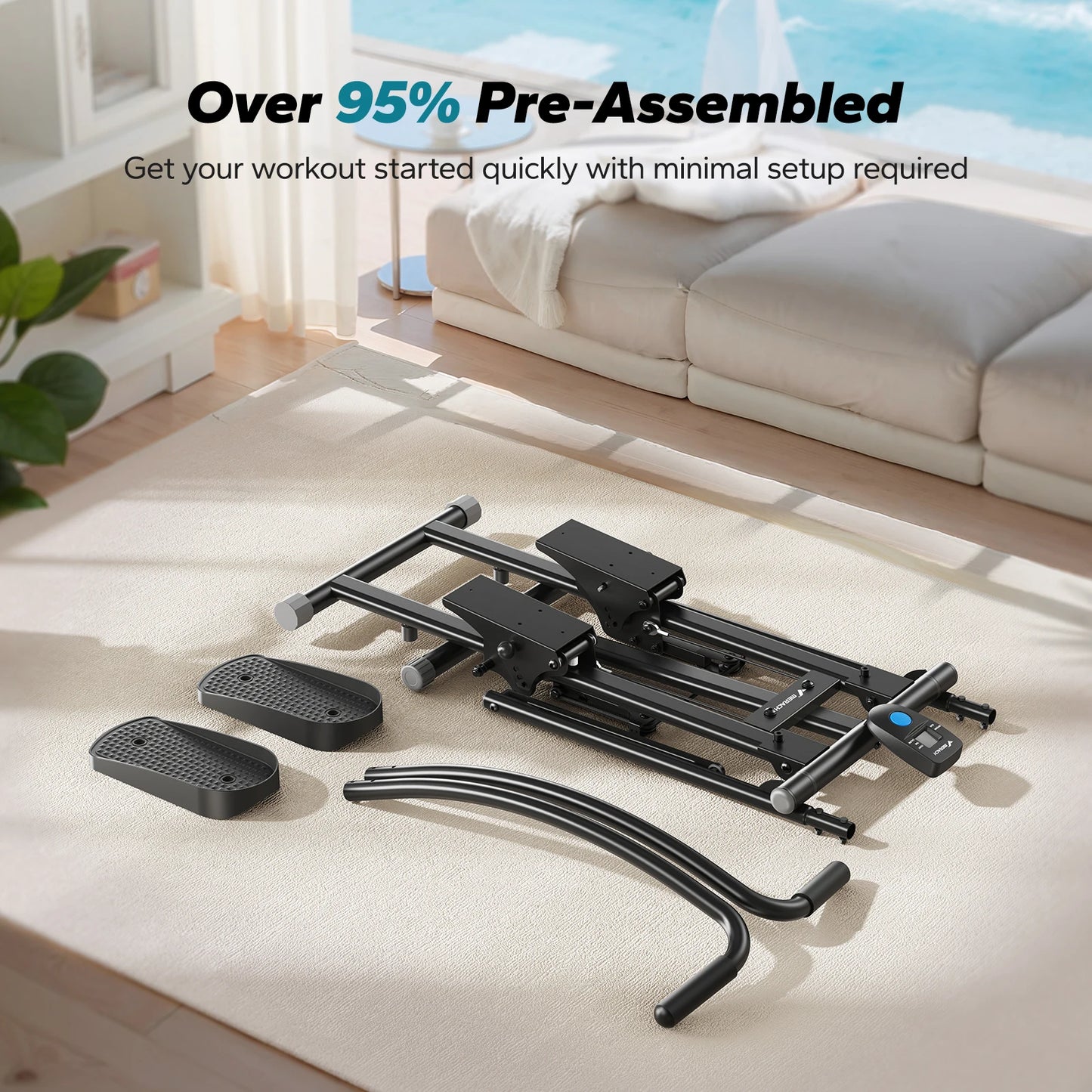 MERACH Stair Stepper For Home Gym Full-Body Workout Folding Climber
