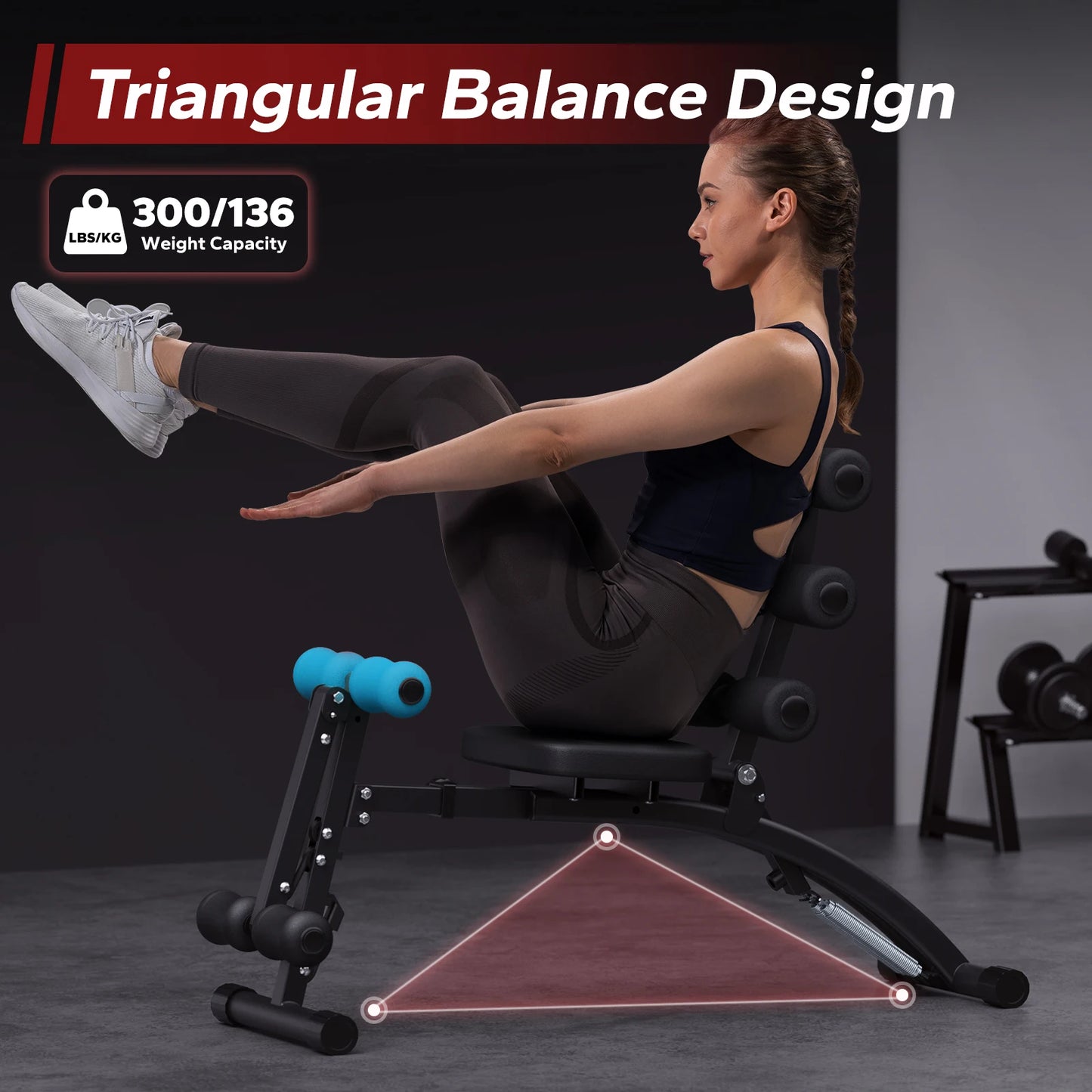 MERACH Ab Machine Adjustable Trainer For Home Gym System