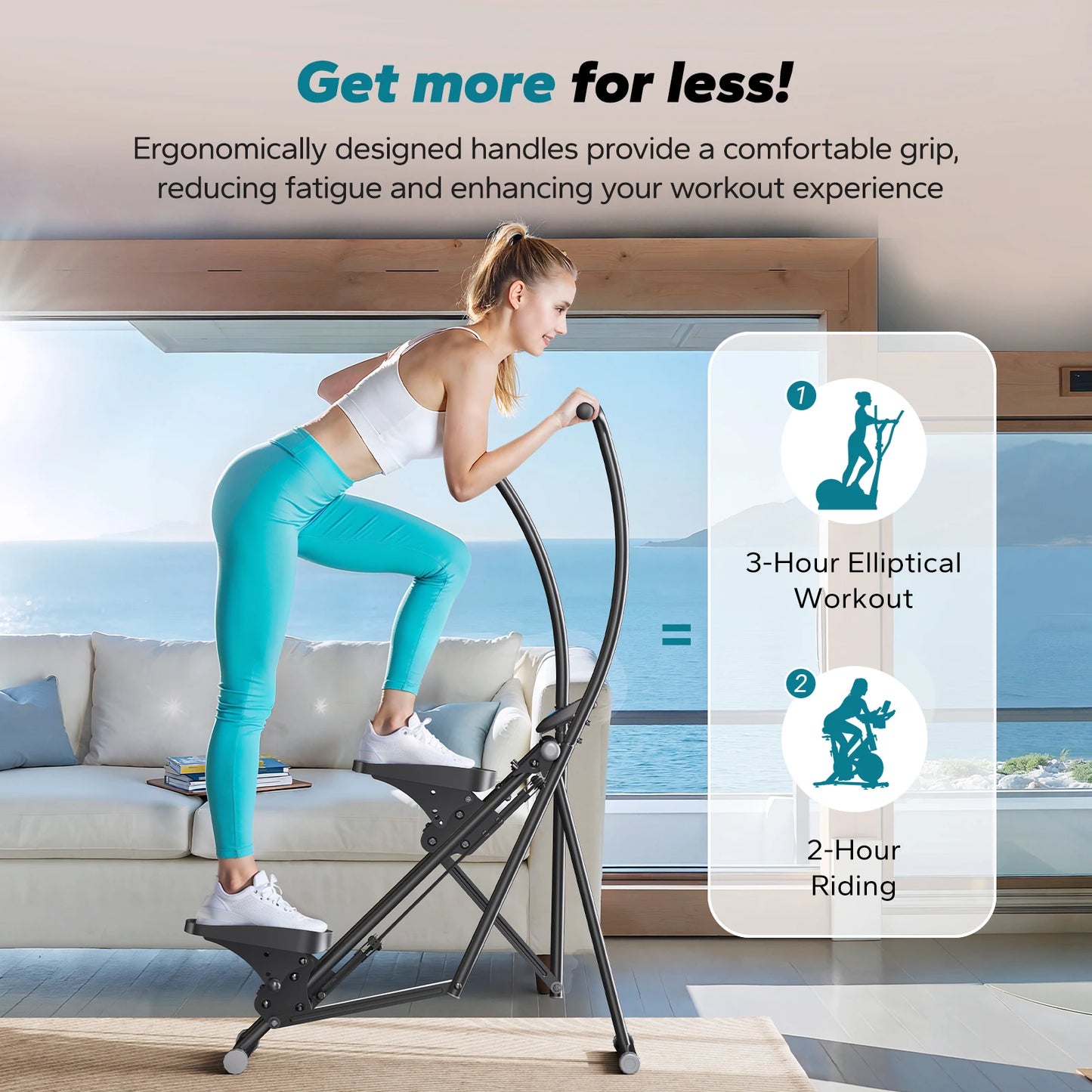 MERACH Stair Stepper For Home Gym Full-Body Workout Folding Climber