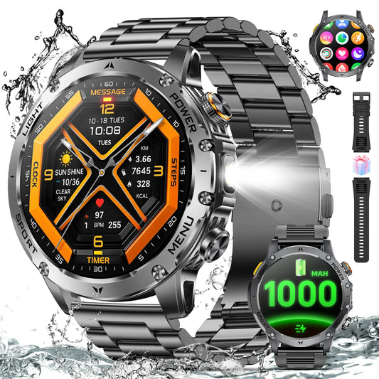 Men's Military Smart Watch With Bluetooth Calling