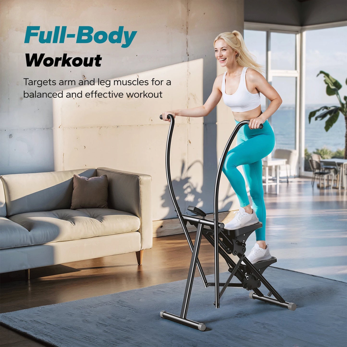 MERACH Stair Stepper For Home Gym Full-Body Workout Folding Climber