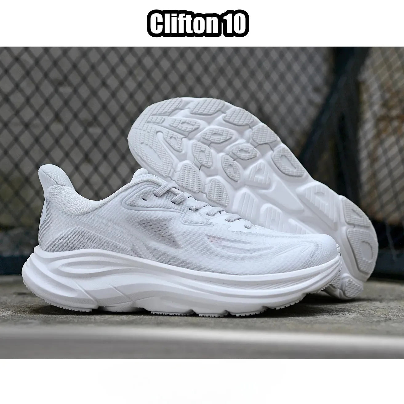 Designer shoes Clifton 10 Bondi 9 Running shoes Mens Womens jogging sneakers White Black Pink Blue Grey Navy Green Outdoor Soft