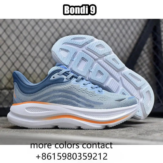 Designer shoes Clifton 10 Bondi 9 Running shoes Mens Womens jogging sneakers White Black Pink Blue Grey Navy Green Outdoor Soft