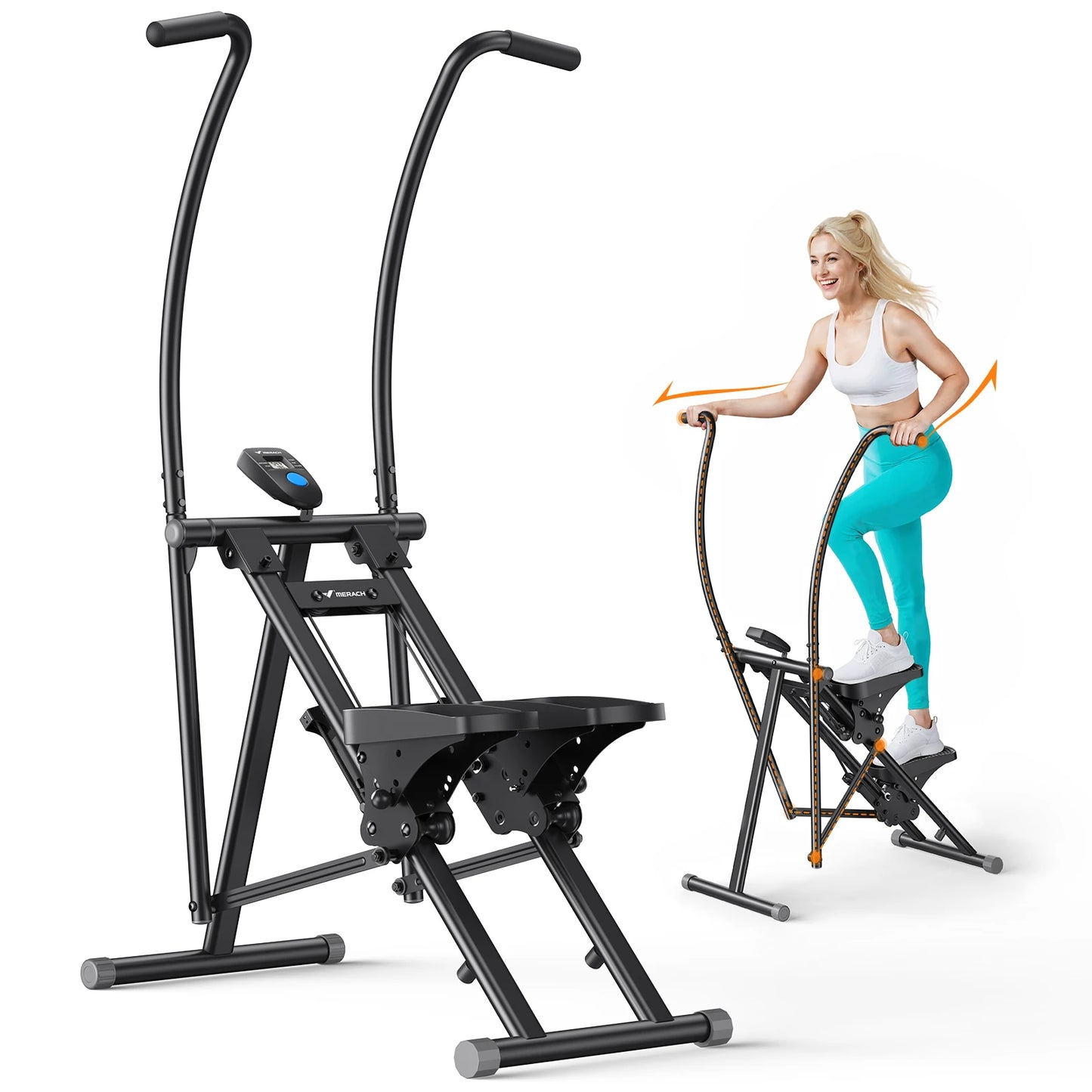 MERACH Stair Stepper For Home Gym Full-Body Workout Folding Climber