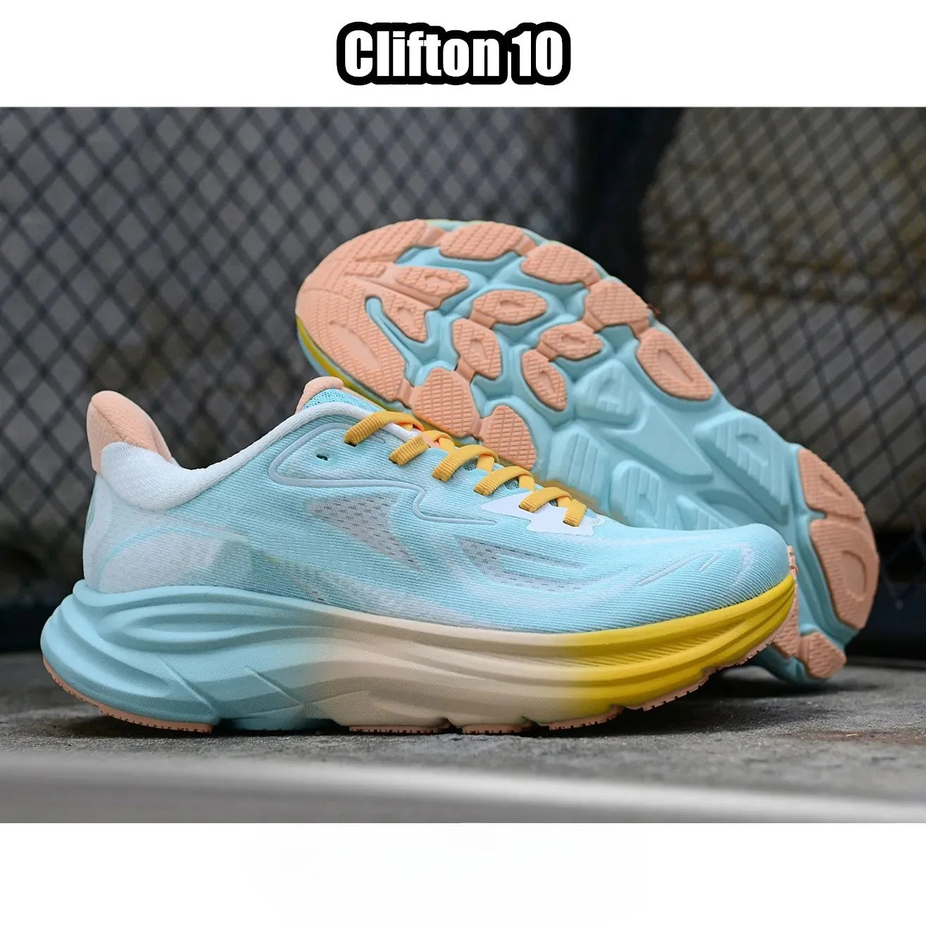 Designer shoes Clifton 10 Bondi 9 Running shoes Mens Womens jogging sneakers White Black Pink Blue Grey Navy Green Outdoor Soft