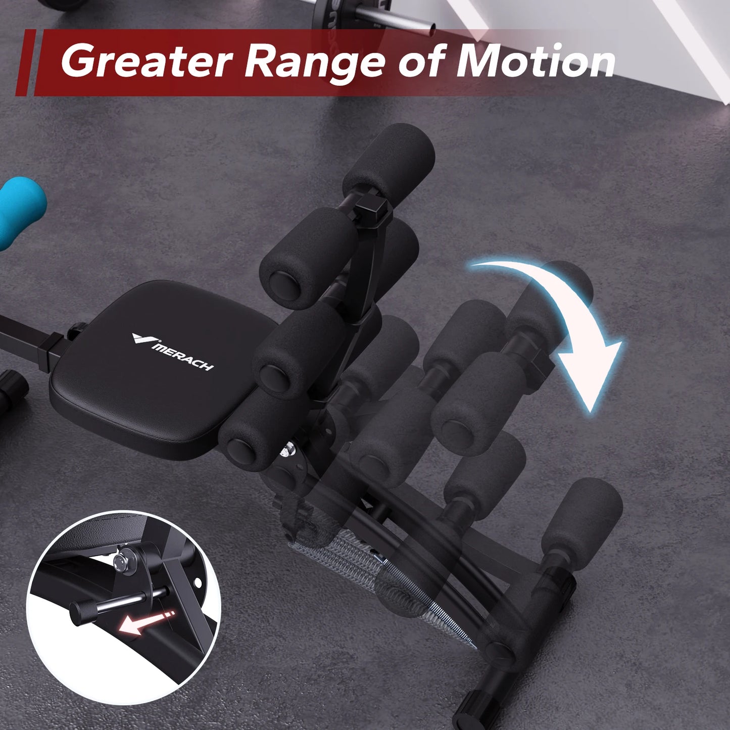 MERACH Ab Machine Adjustable Trainer For Home Gym System