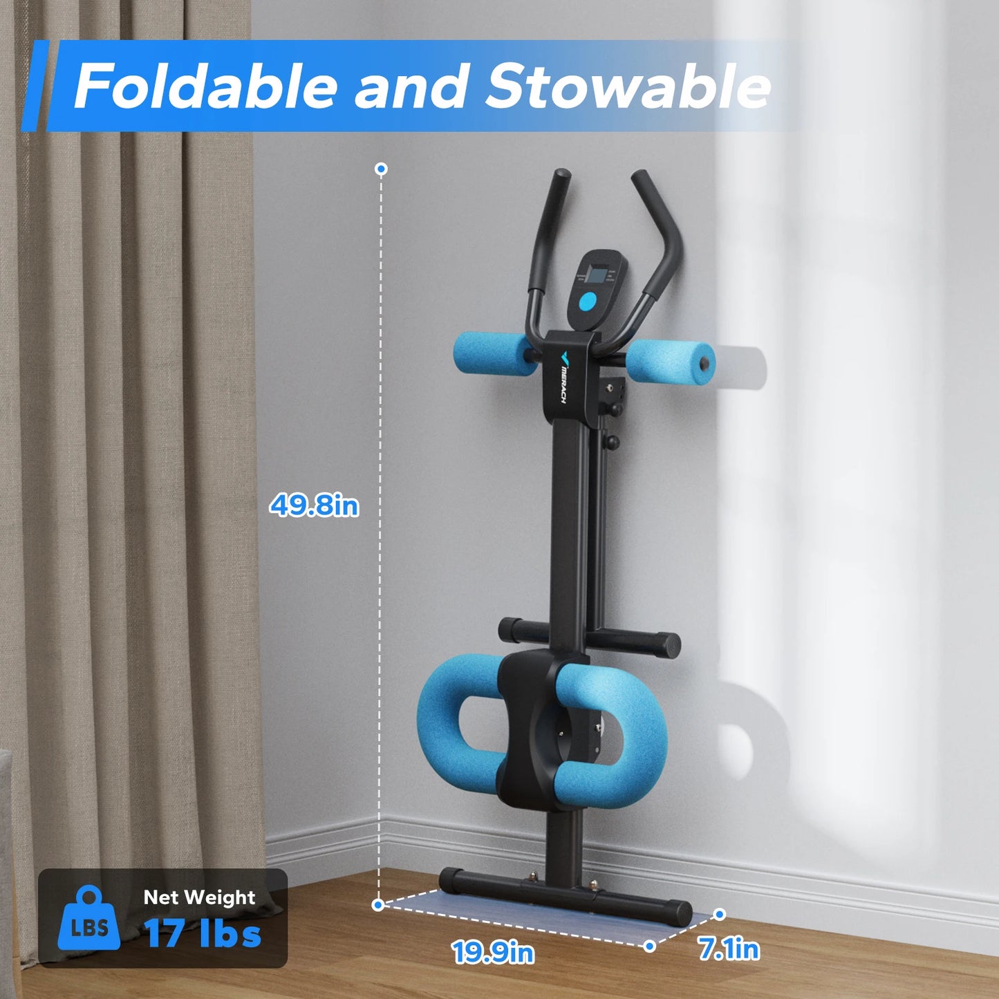 MERACH 2314 Abdominal Machine Adjustable Trainer for Core Workouts