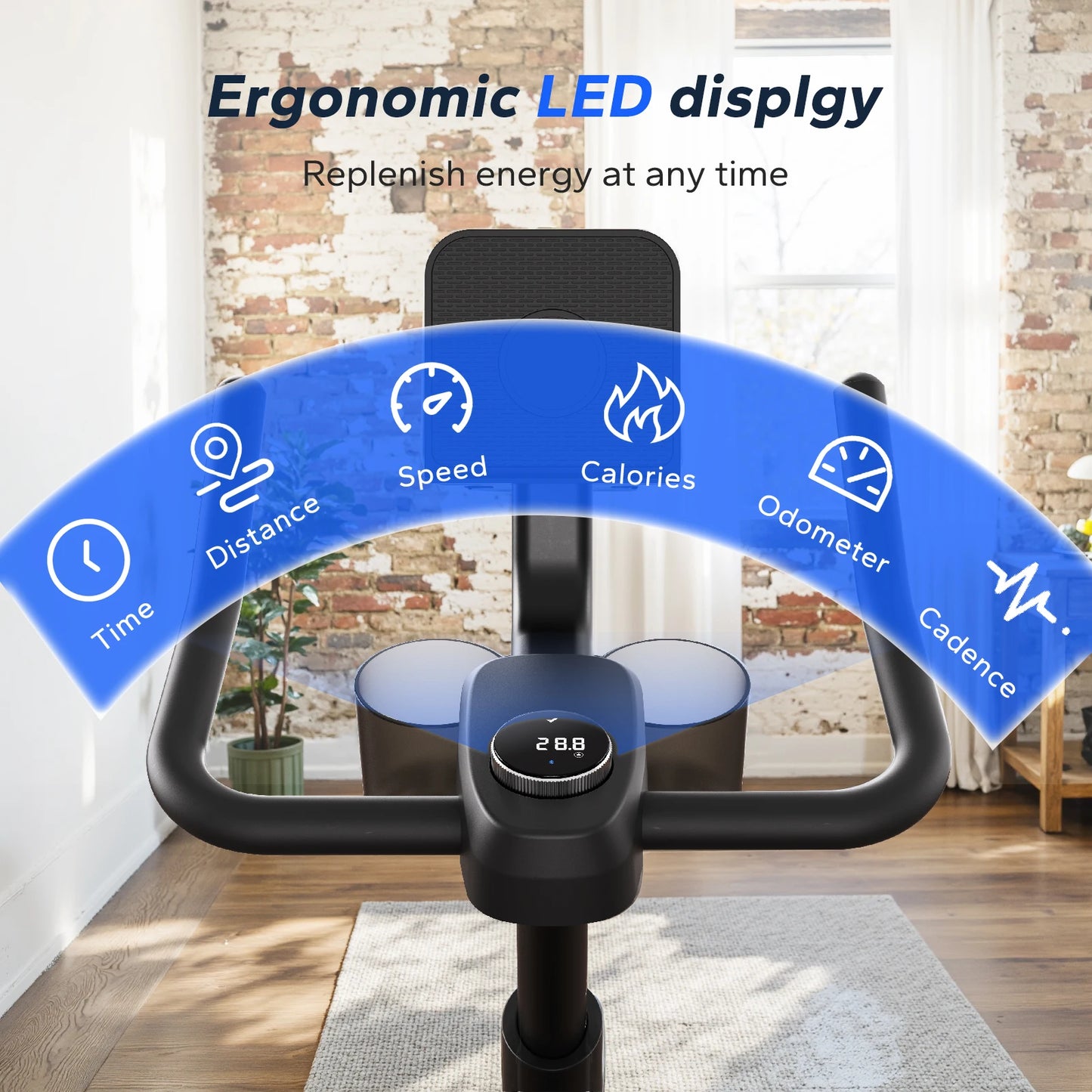 MERACH Magnetic Stationary Bike With App Training Courses