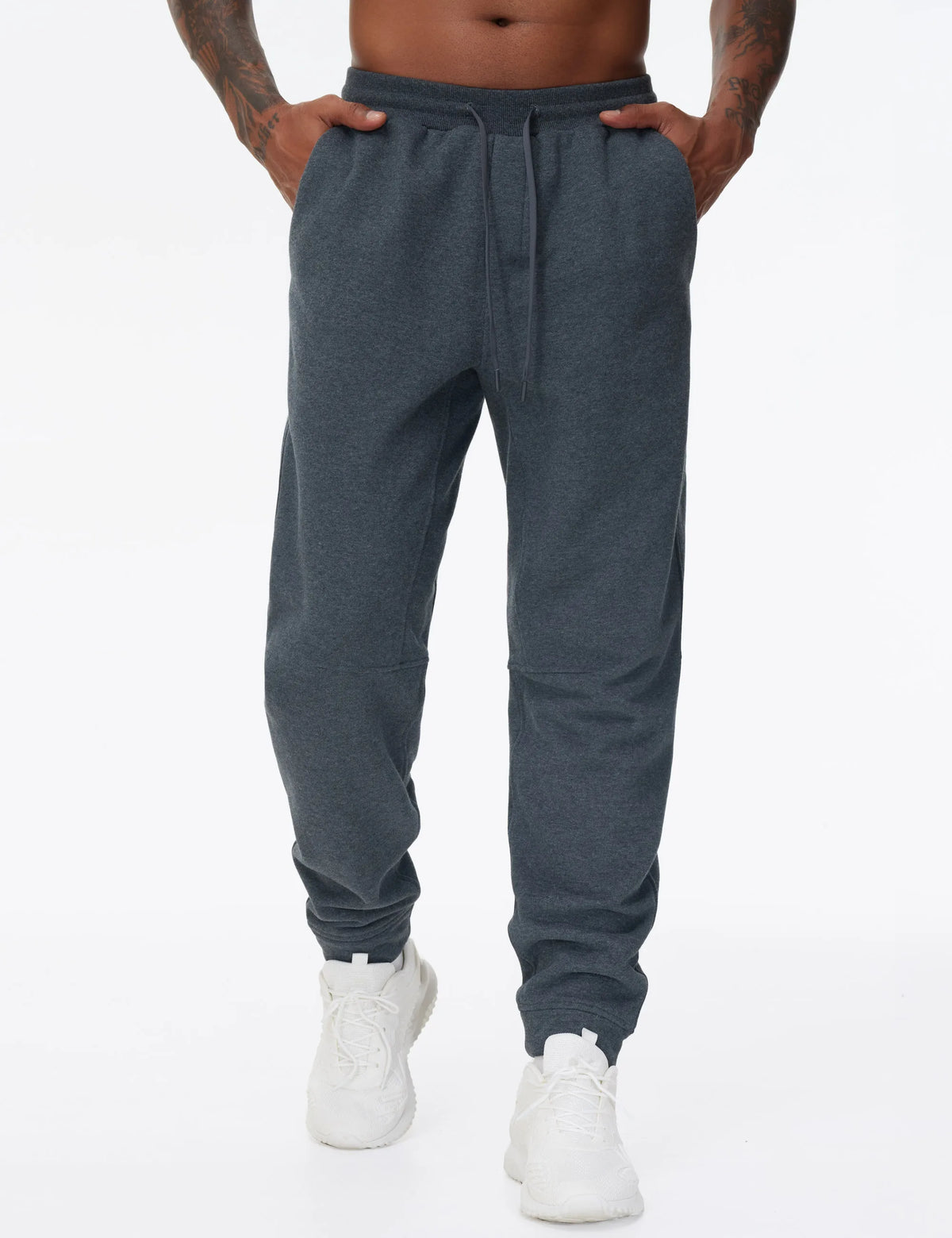 THE GYM PEOPLE Men's Fleece Workout Jogger Sweatpants With Pockets