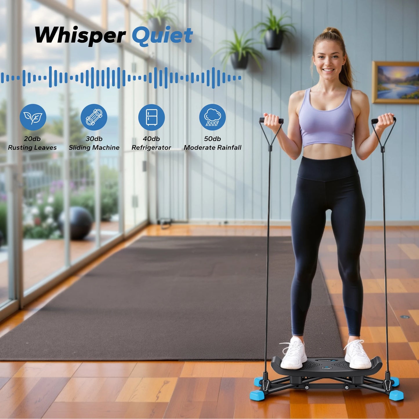 MERACH Ski Machine Simulated Training Full Body Cardio Workout