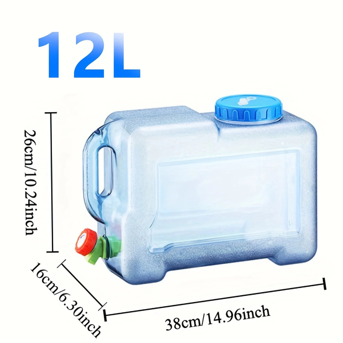 LYDHOOME Portable Water Storage Tank With Faucet For Camping