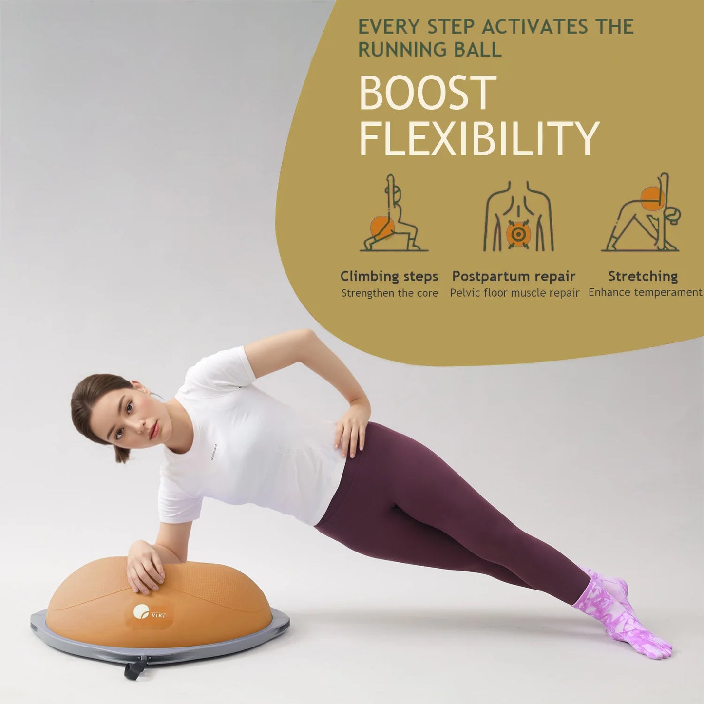 Home Workout Balance Ball and Half Ball Trainer for Core Training