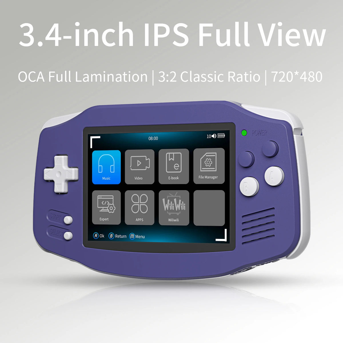 Anbernic RG34XX Retro Handheld Game Consoles Linux 64-bit 3.4-inch IPS 720*480 Screen H700 Quad-core 3500mAh RG 34XX Portable Gaming Console  Streaming WiFi Bluetooth HD TV Output