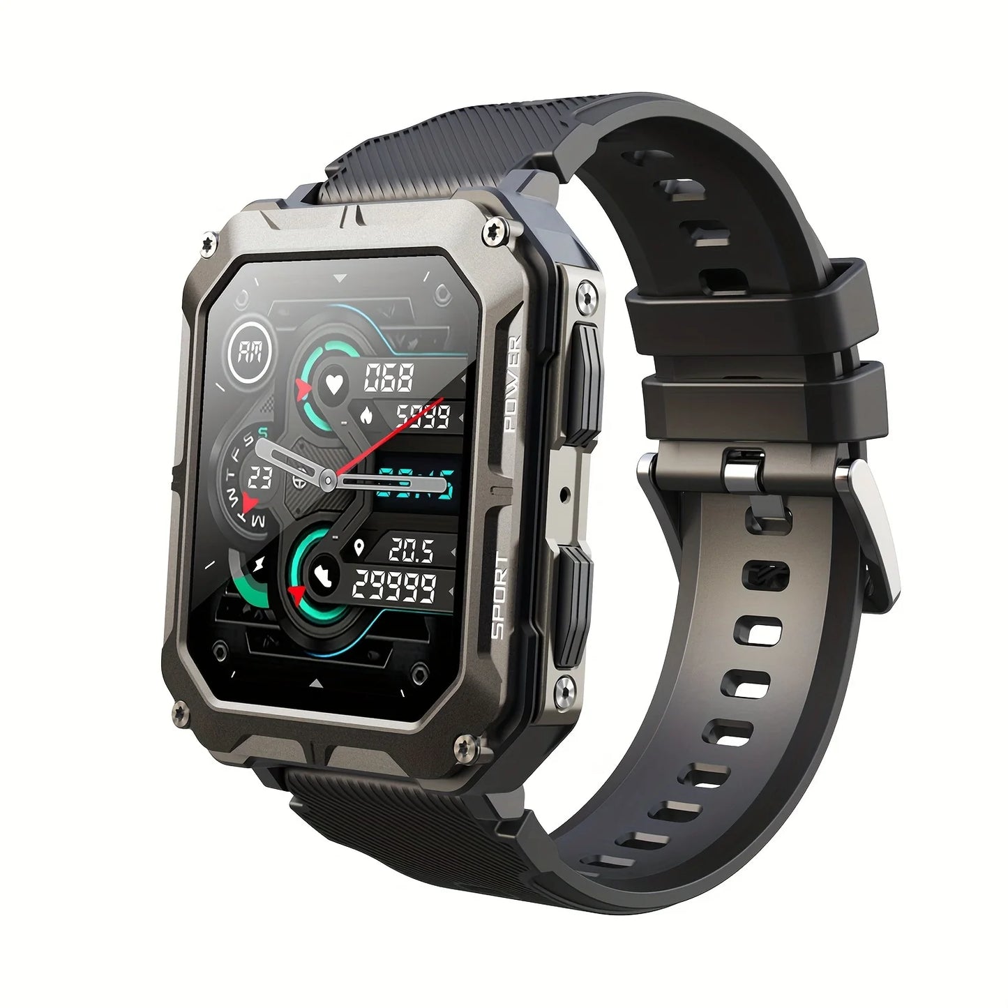 A Rugged Smartwatch IPX8 Call Dial Android iPhone Outdoor Sport