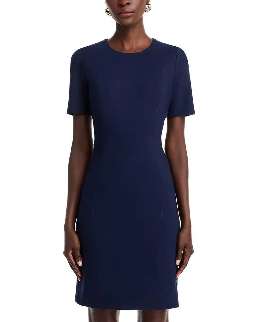 T Tahari Judianne Women's Short Sleeve Fitted Sheath Tennis Dress Sportswear Exclusive for Women