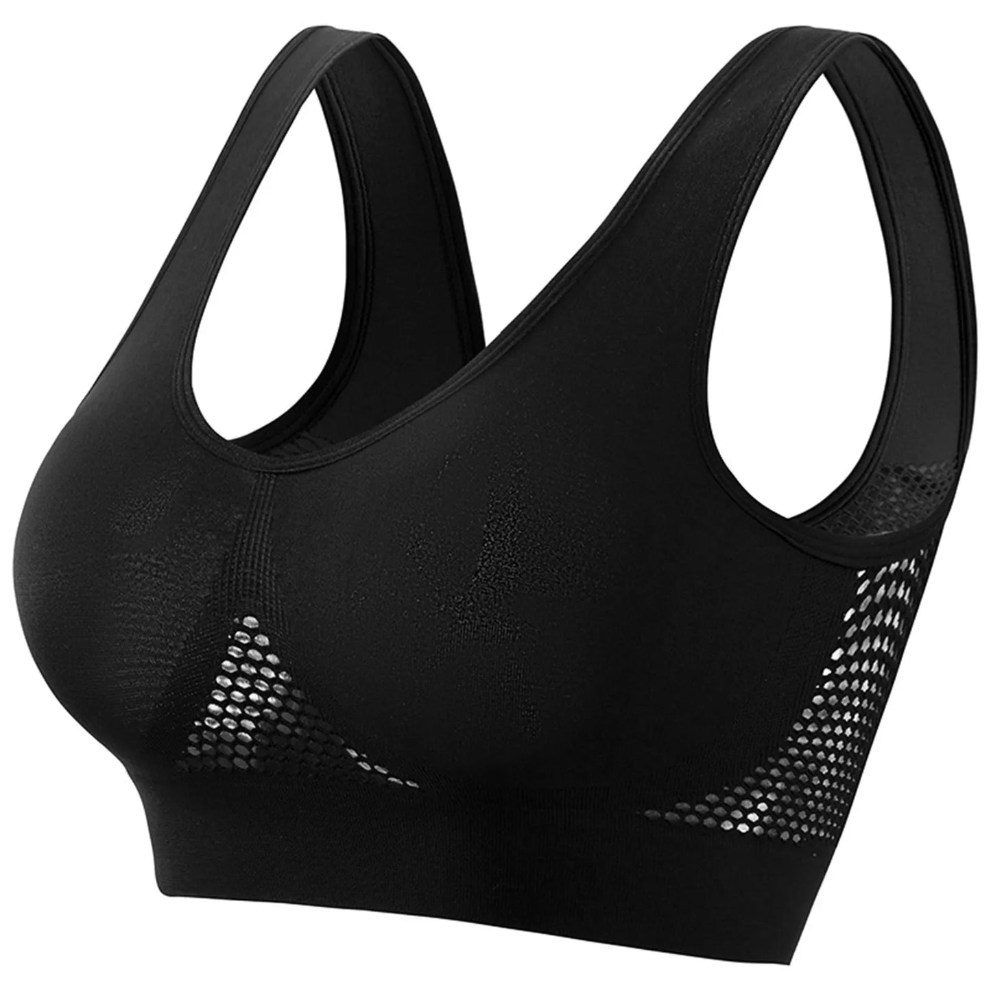 Womens Running Sports Bra Shockproof Soft Support Yoga Vest