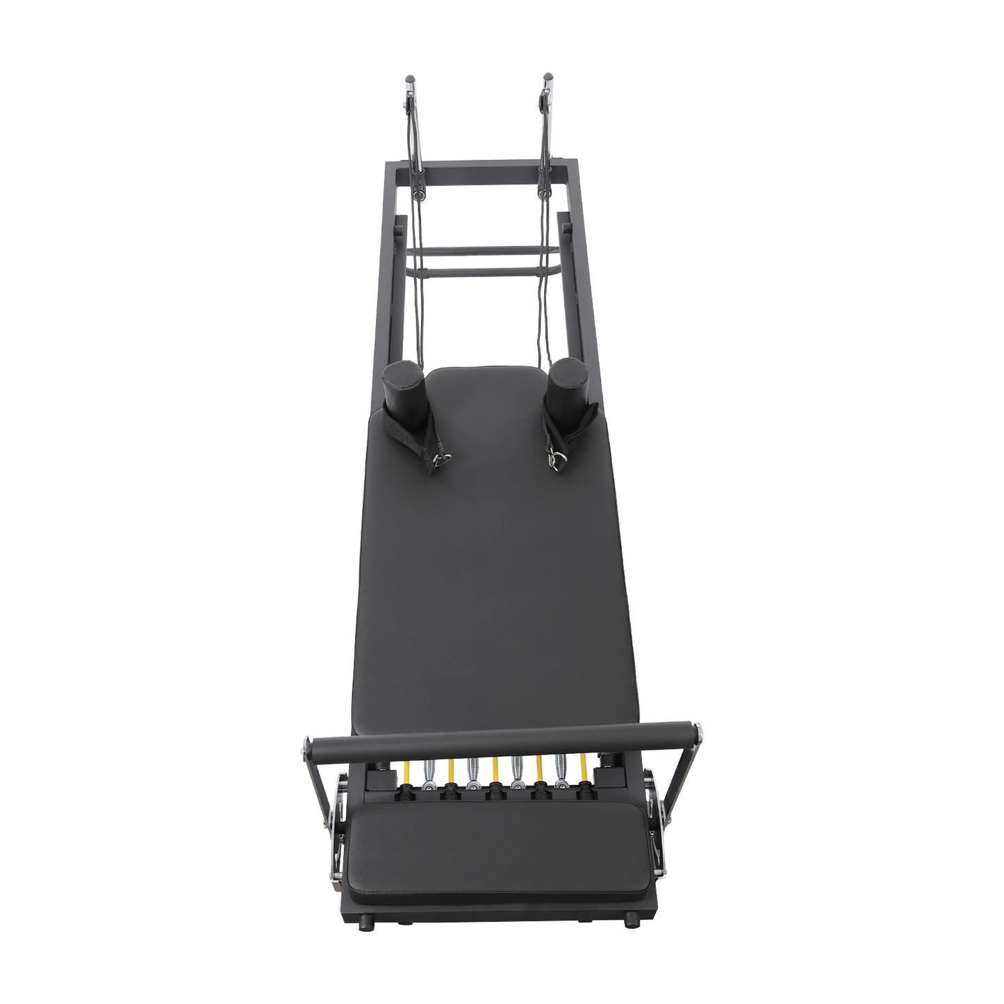 Foldable Pilates Reformer Machine Portable Fitness Equipment Multifunctional Yoga Fitness Equipment Pilates Exercise Equipment Grey/Black Use in Homes/Offices/Yoga Studios/Gyms