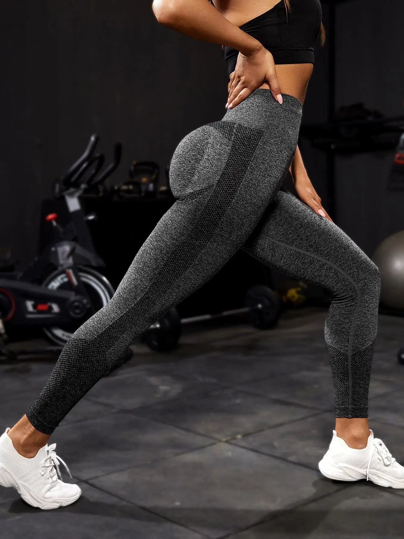 Yoga Sport Women Seamless Leggings For Gym And Fitness Push Up
