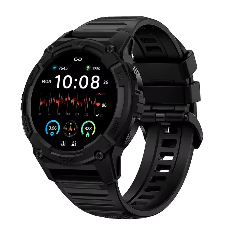 KOSPET TANK S2 GPS Smart Watch For Women Compass Altimeter Barometer Bluetooth Call AI Voice AMOLED IP69K Waterproof Smartwatch