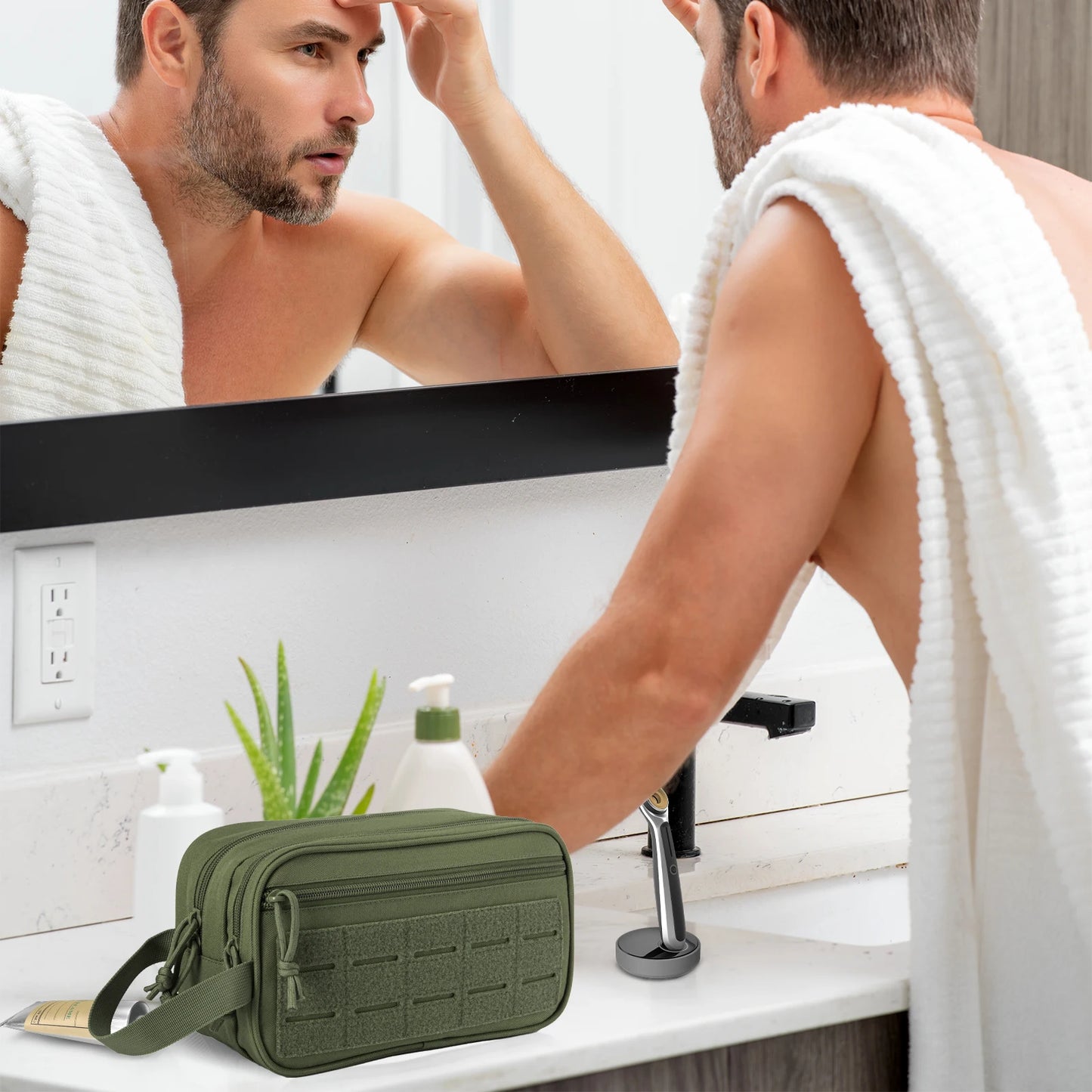 ReFire Gear Tactical Toiletry Bag for Men and Travel Kit