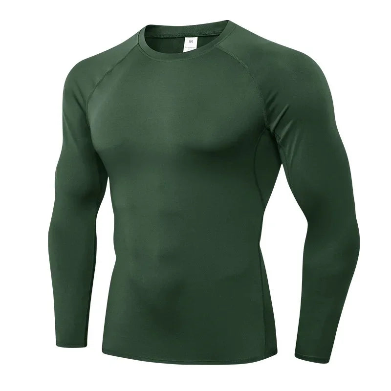 Breathable Polyester Long Sleeve Compression Shirt For Workout