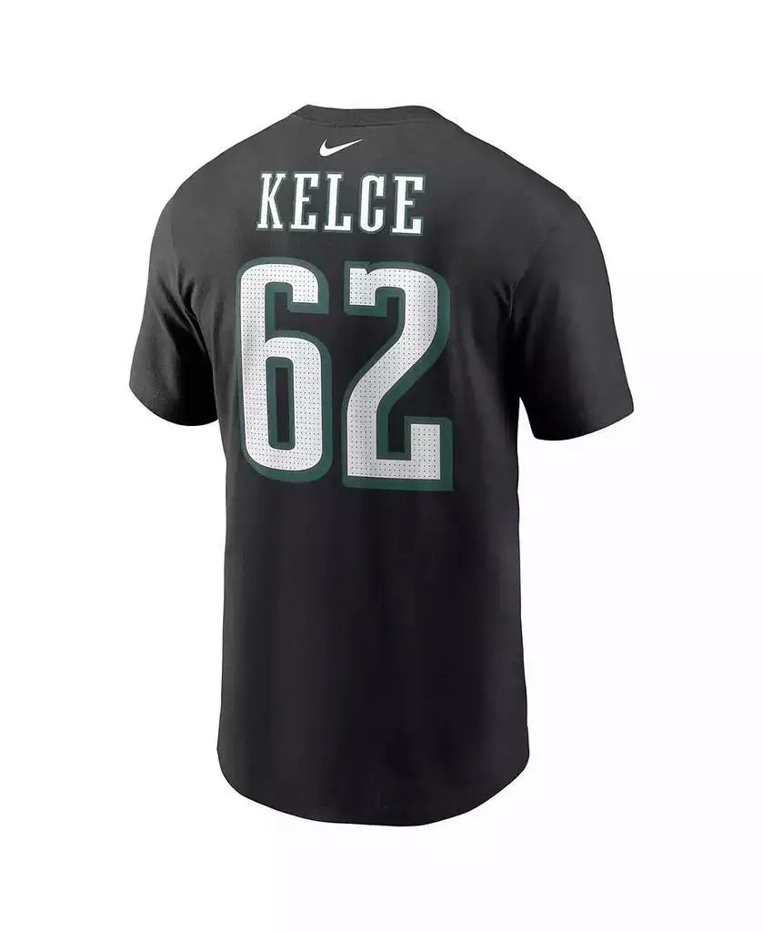 Nike Men's Philadelphia Eagles Running T-Shirt Black 100% Cotton Comfort Sports Tee for Fans & Athletes